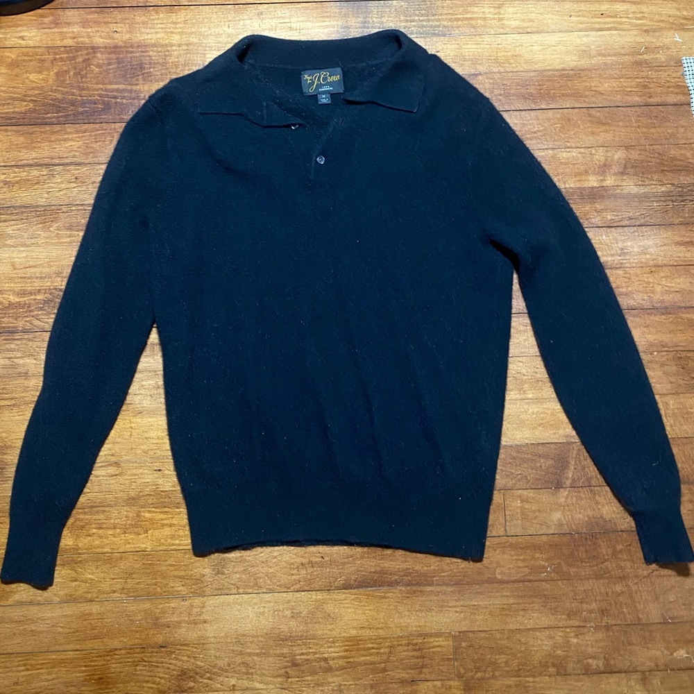 J. Crew Cashmere Black Long sleeve Sweater